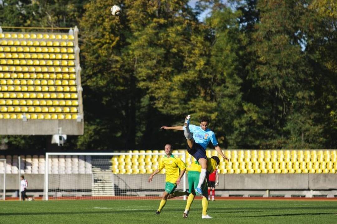 Dvejuose Lietuvos futbolo A lygos mačuose šeštadienį - 10 įvarčių