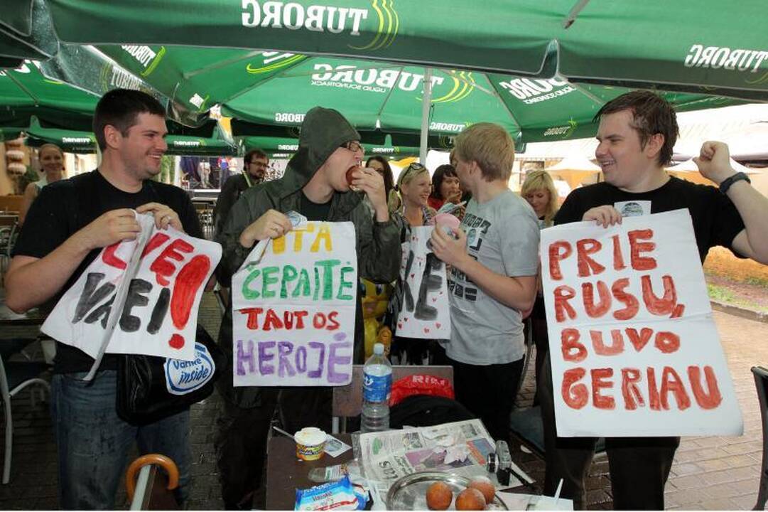 Vilniečiai pietums užvalgė varškės