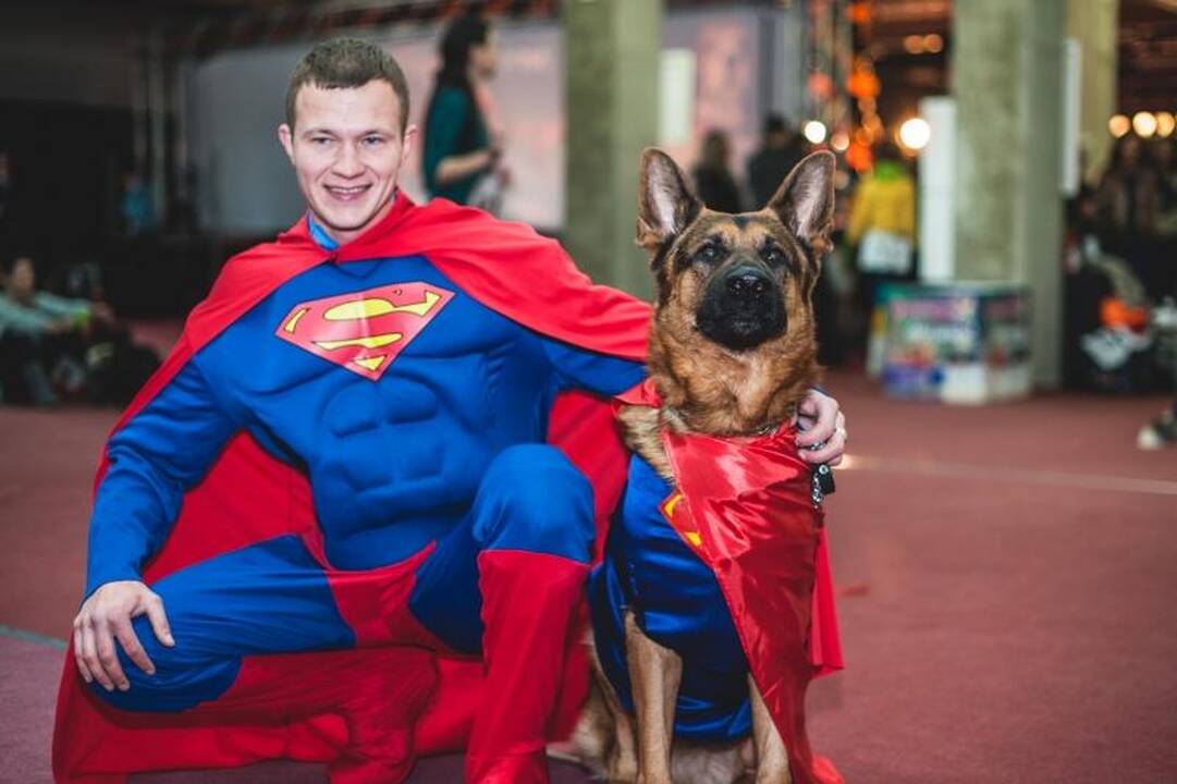 Helovino kostiumų konkurse dominavo šunys-velniai