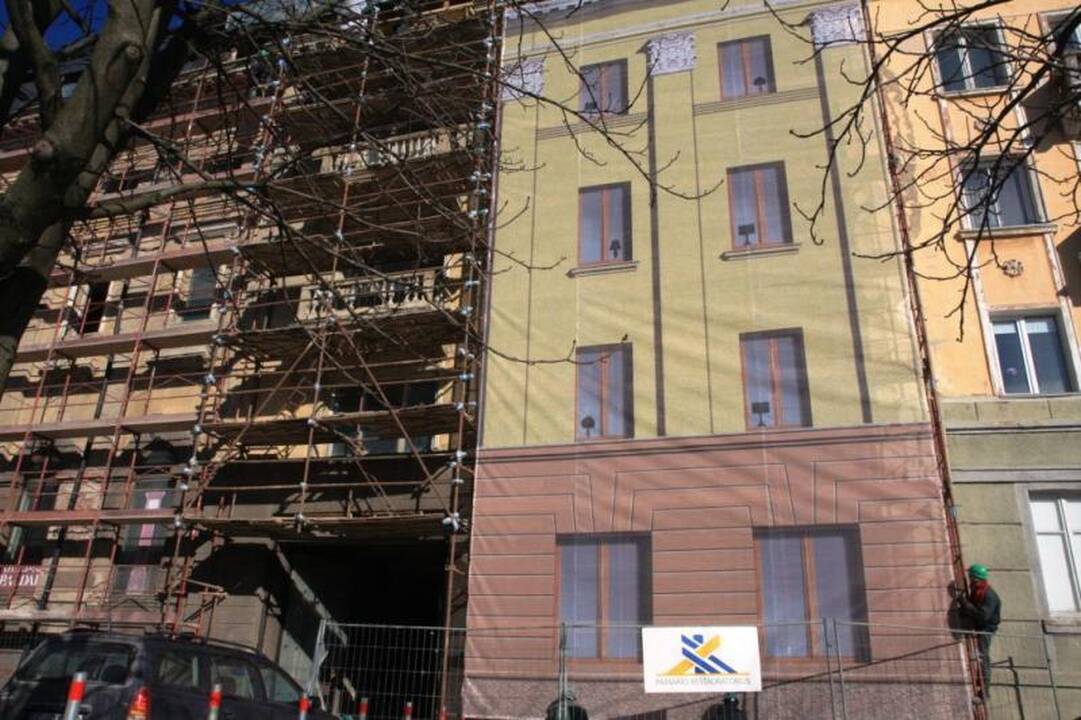 „Viktorijos“ viešbučio fasadui - speciali uždanga (atnaujinta)