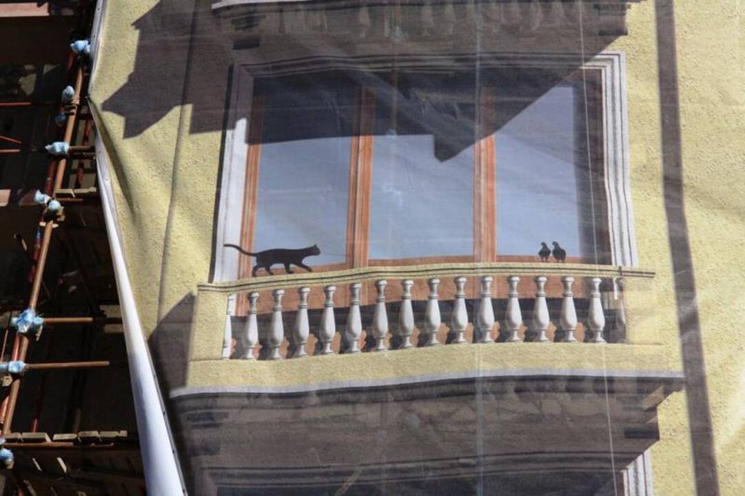 „Viktorijos“ viešbučio fasadui - speciali uždanga (atnaujinta)