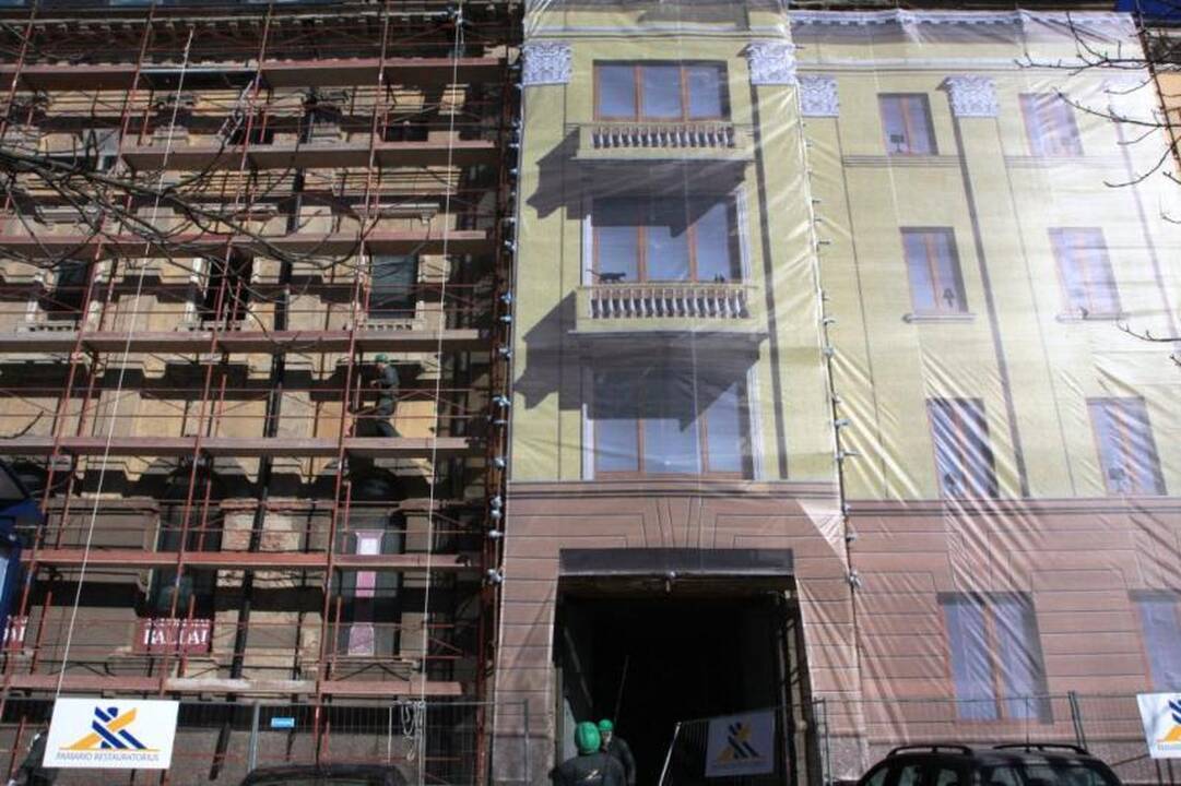 „Viktorijos“ viešbučio fasadui - speciali uždanga (atnaujinta)