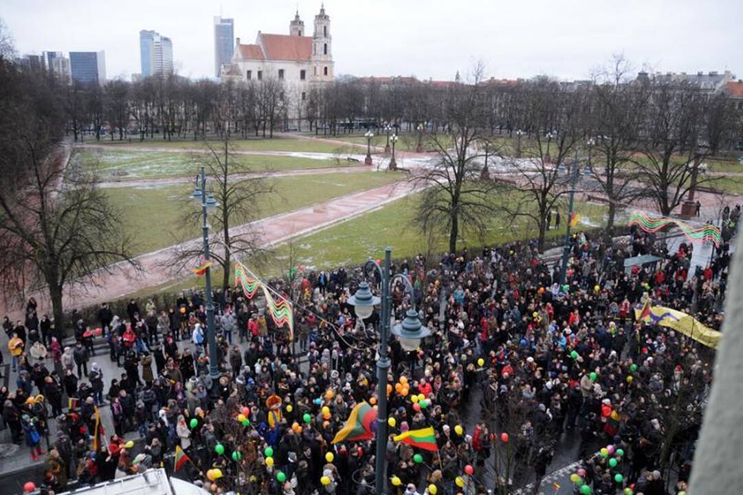 Politikai ir menininkai drauge šventė Nepriklausomybės dieną
