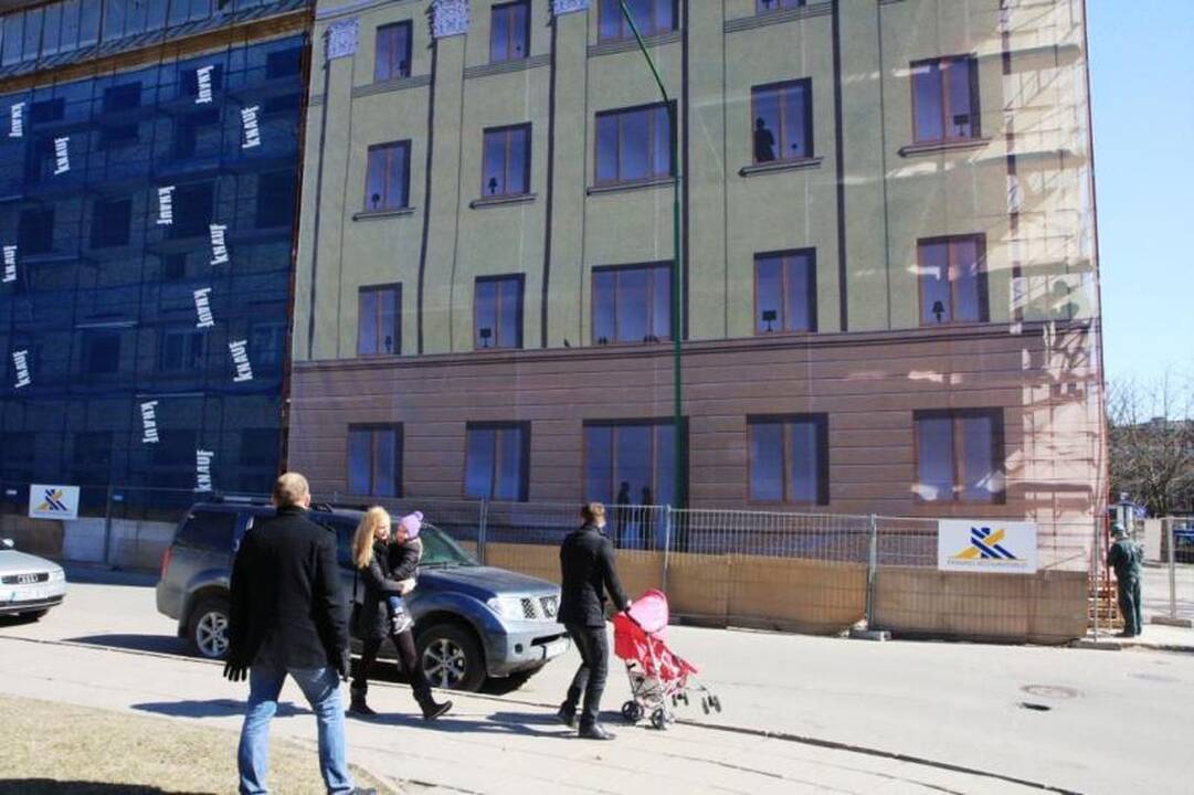 „Viktorijos“ viešbučio fasadui - speciali uždanga (atnaujinta)