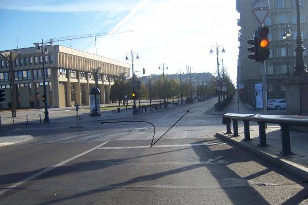 „Užkeikta“ sostinės sankryža sulaukė remonto