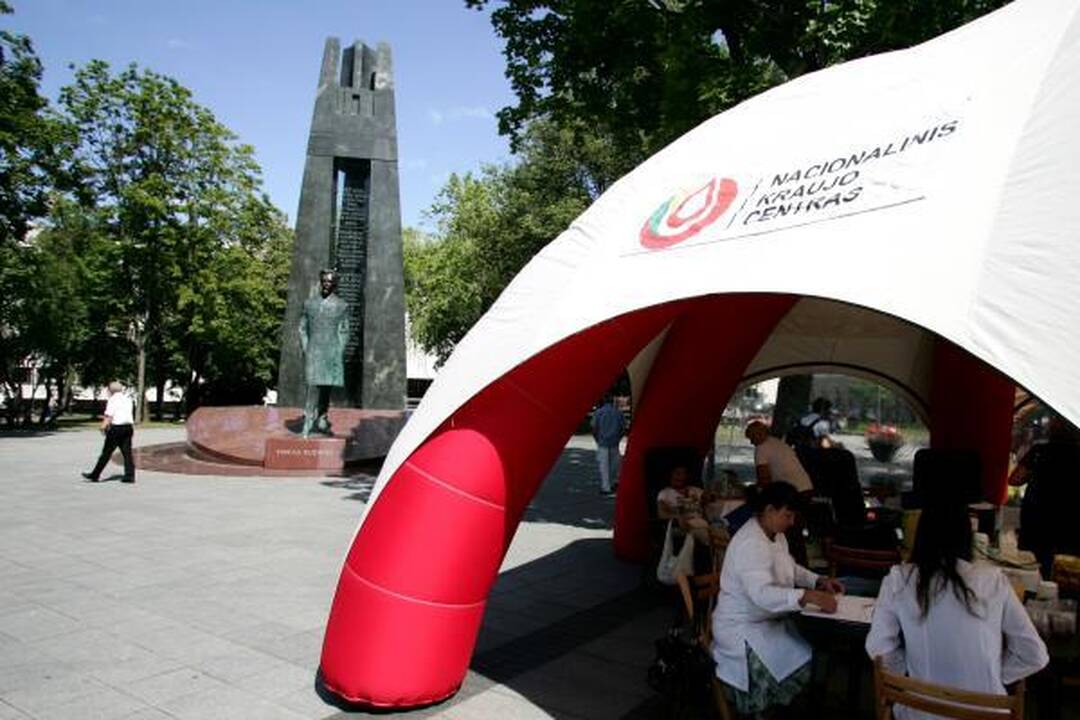 Sostinės centre - Neatlygintinos kraujo donorystės akcija 
