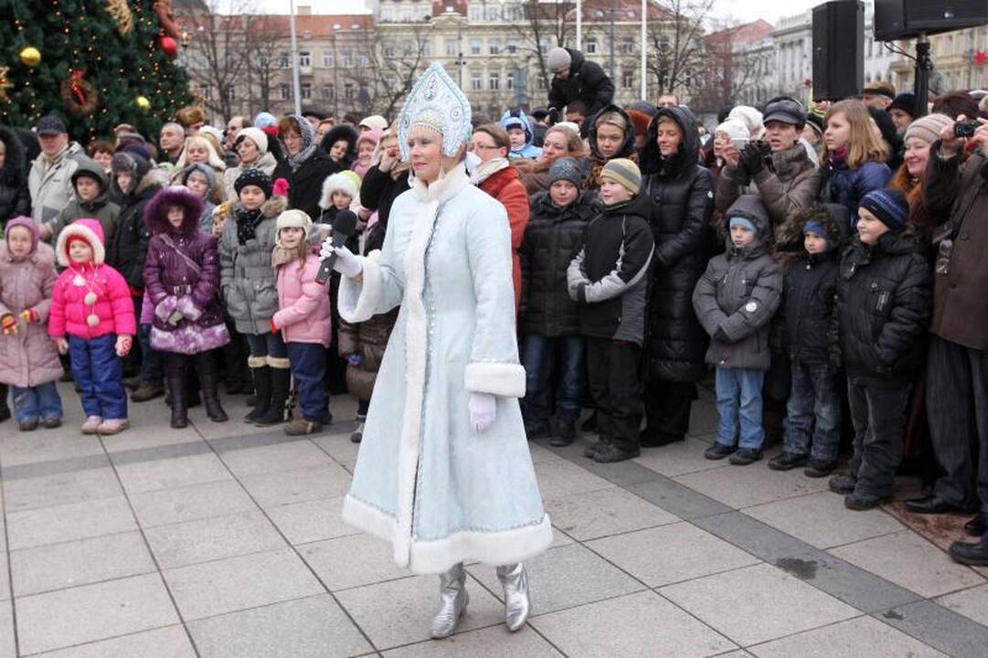 Vilniečiai Katedros aikštėje šventė stačiatikių Kalėdas