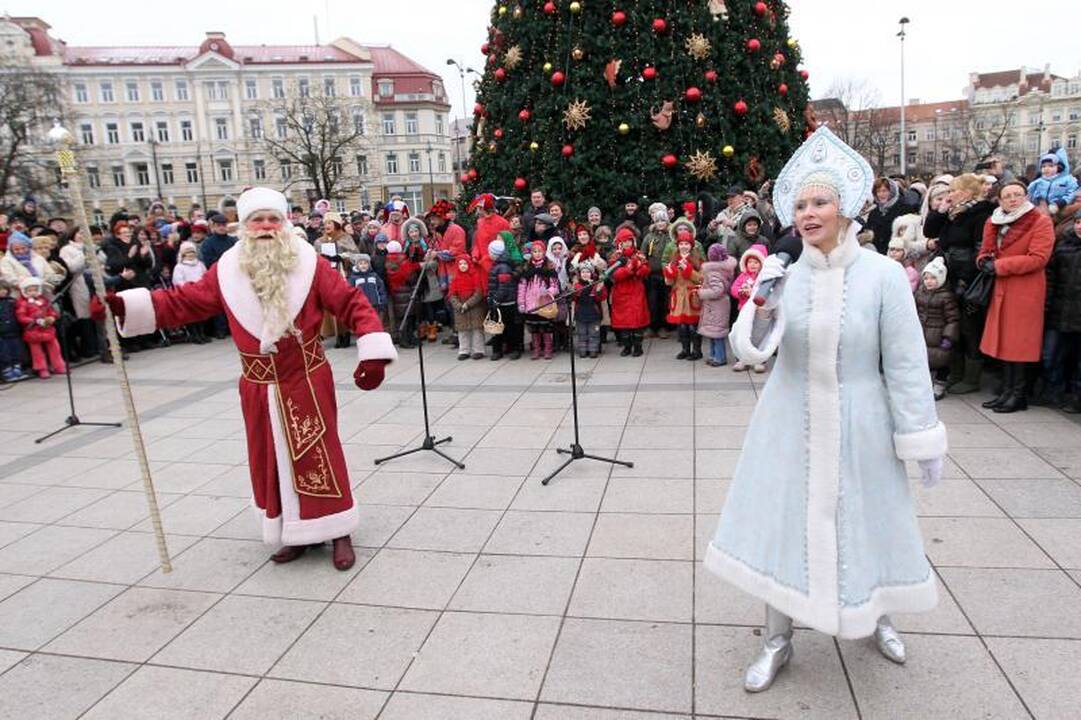 Vilniečiai Katedros aikštėje šventė stačiatikių Kalėdas