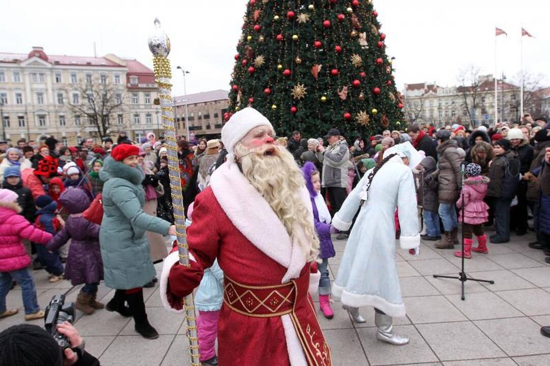 Vilniečiai Katedros aikštėje šventė stačiatikių Kalėdas
