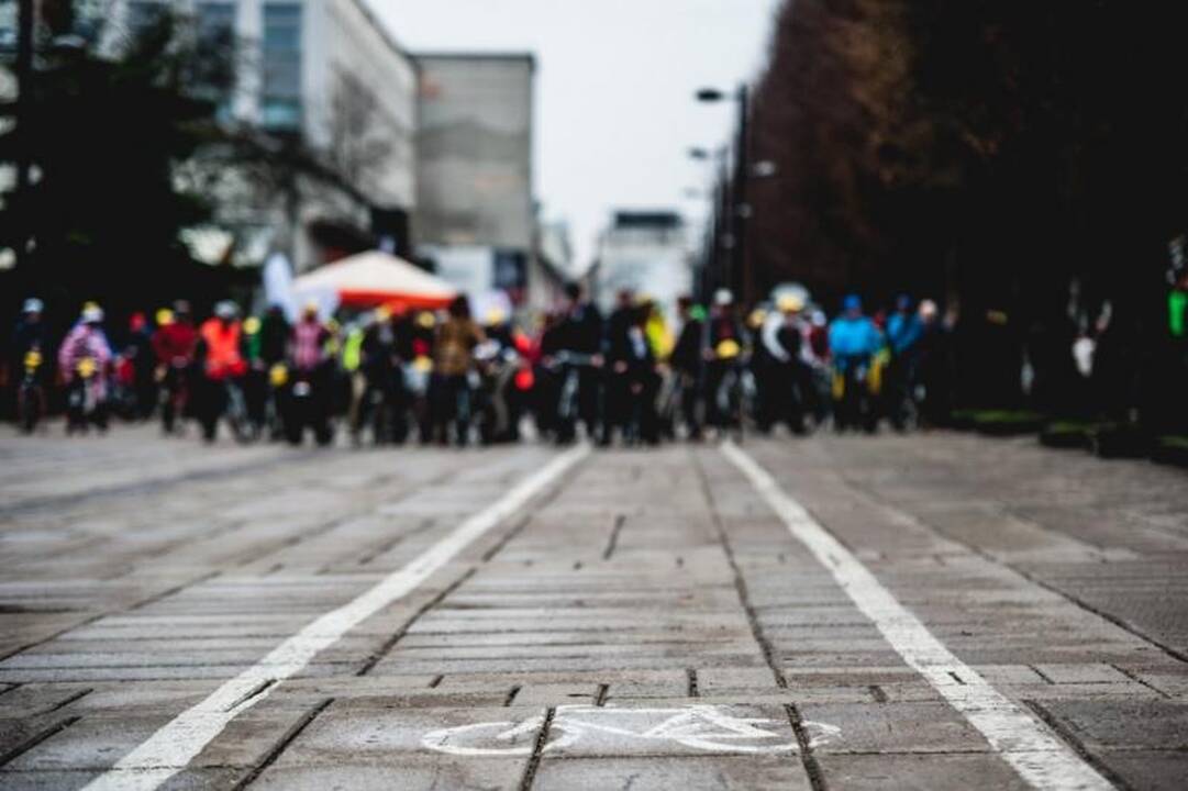 Kauno dviratininkų parade – daugiau nei šimtas dalyvių