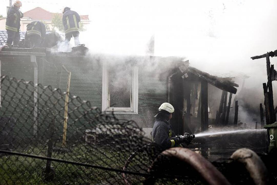 Gaisras Žaliakalnyje kilo dėl vaikų neatsargumo?