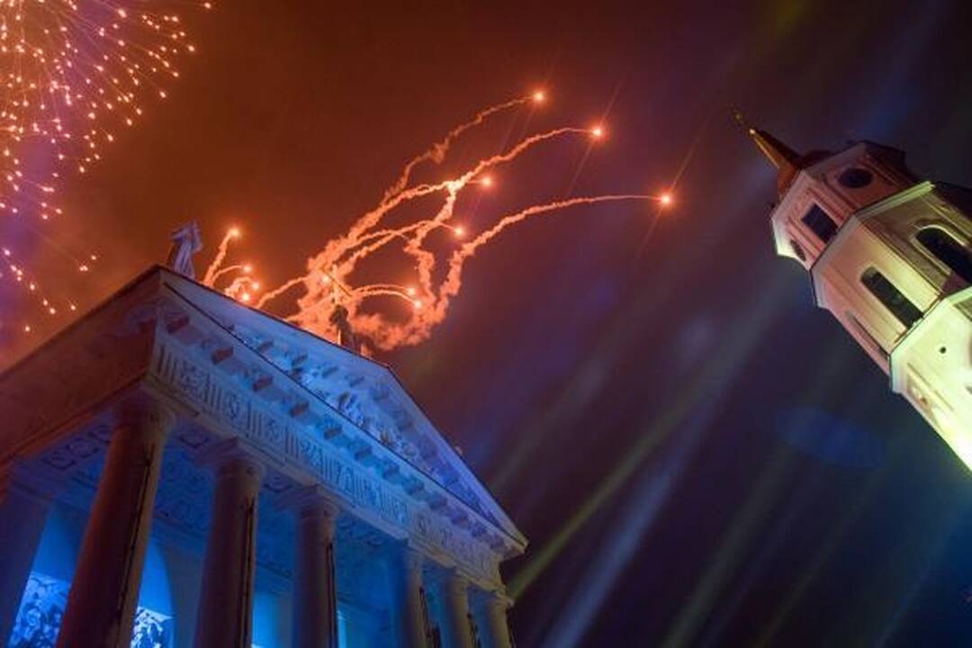 Kultūros šaukliai dažė sostinės dangų (video)