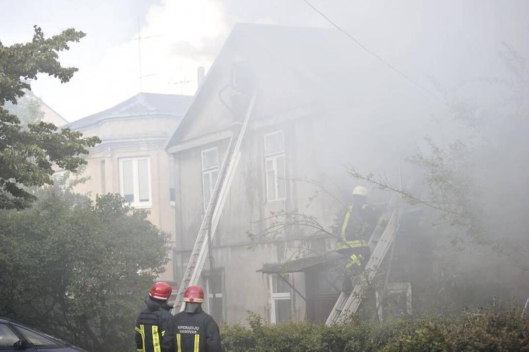 Gaisras Žaliakalnyje kilo dėl vaikų neatsargumo?