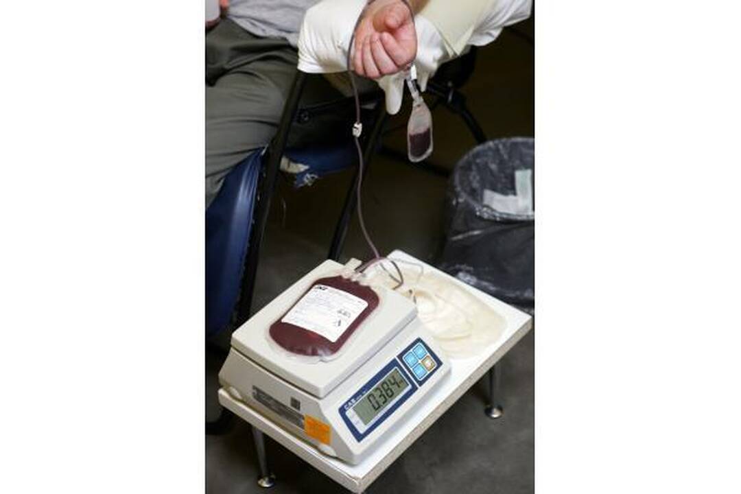 Rotušės aikštėje - kraujo donorų akcija