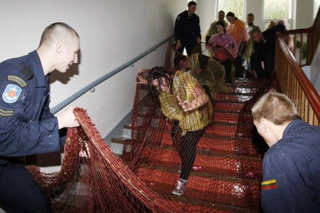 Būsimieji jūrininkai sulaukė krikšto