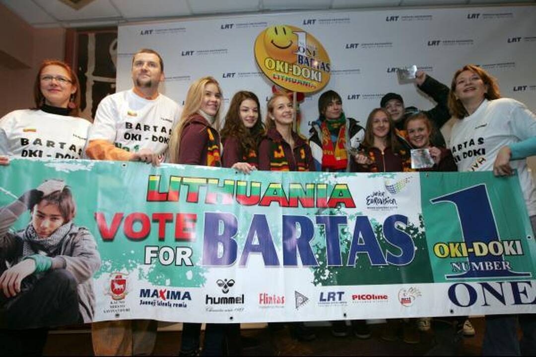 Į "Euroviziją" išlydėtas Bartas: viskas bus "Oki-doki"