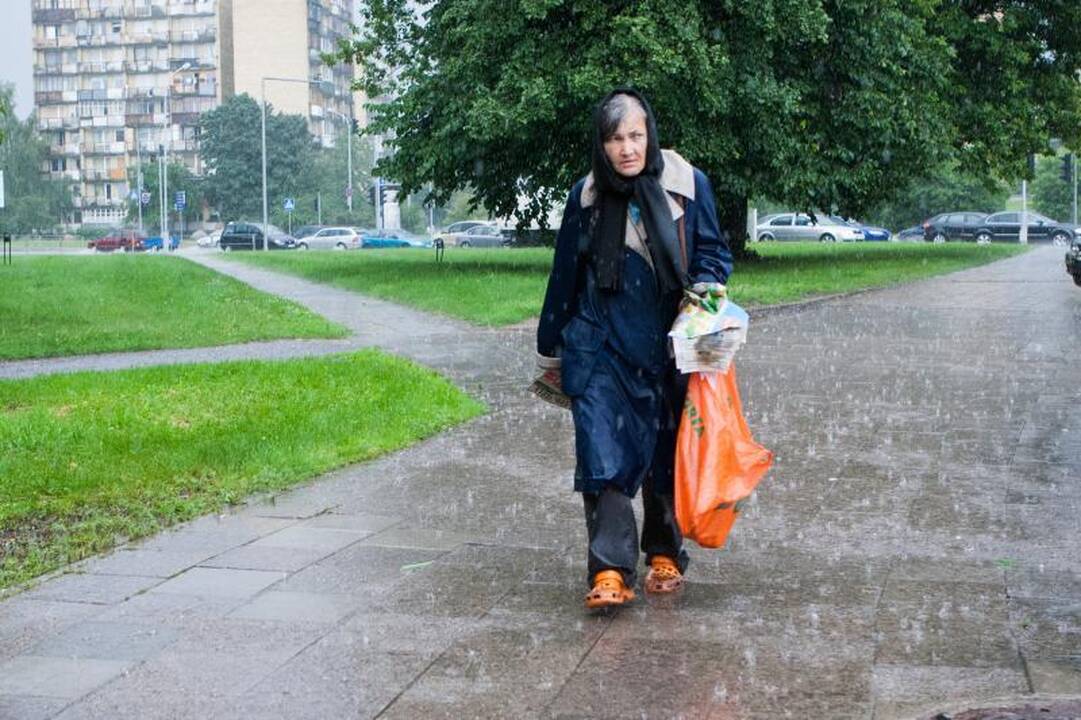 Liūtis Vilniuje: gatvės virto srauniomis upėmis