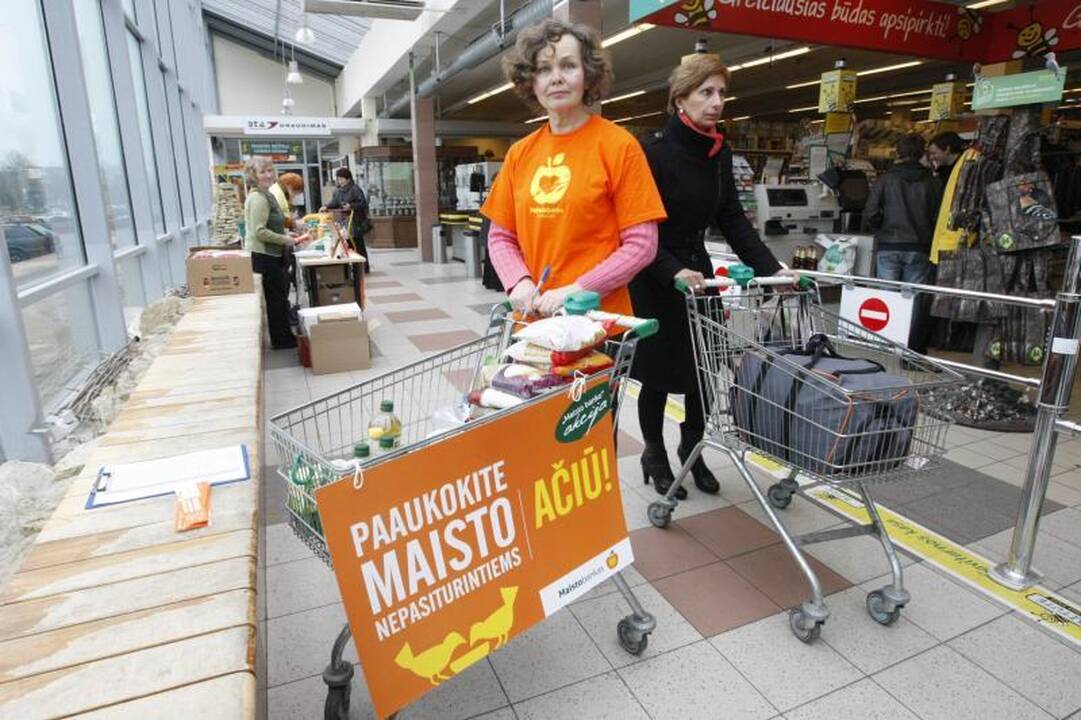 Klaipėdiečiai per akciją paaukojo maisto už 73 tūkst. litų 