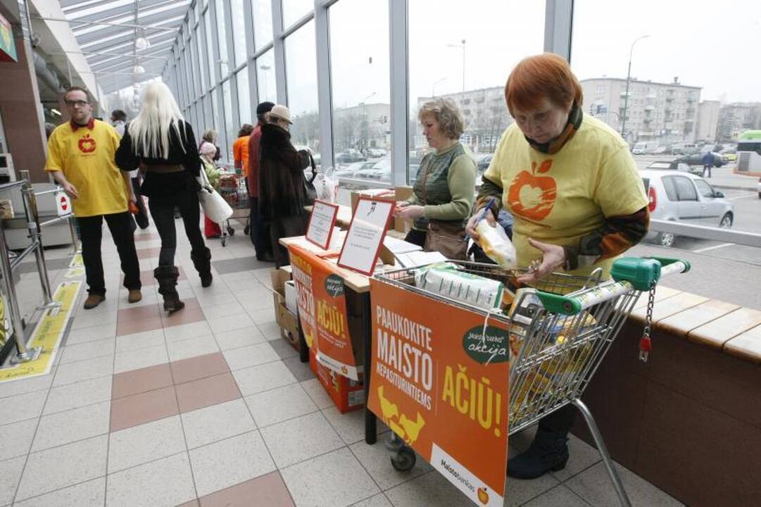Klaipėdiečiai per akciją paaukojo maisto už 73 tūkst. litų 