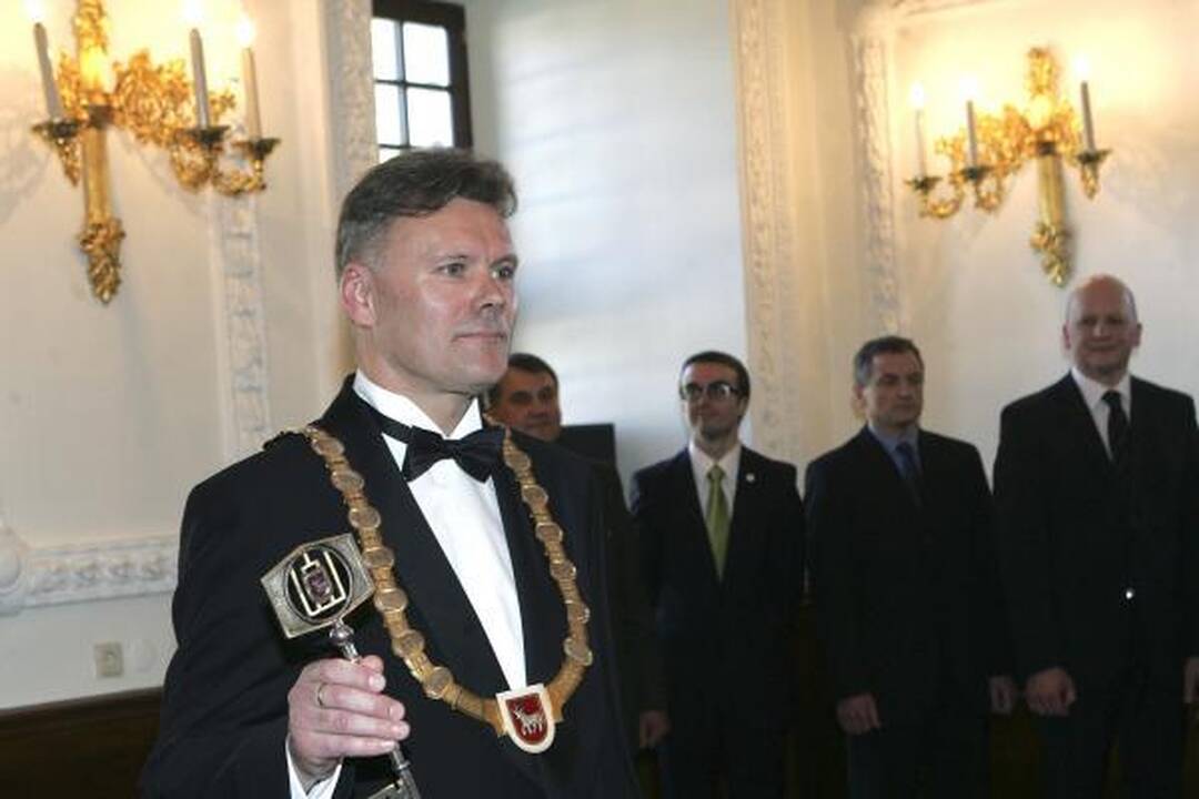 Kauno rotušėje inauguruotas naujasis Kauno meras R.Mikaitis (papildyta)
