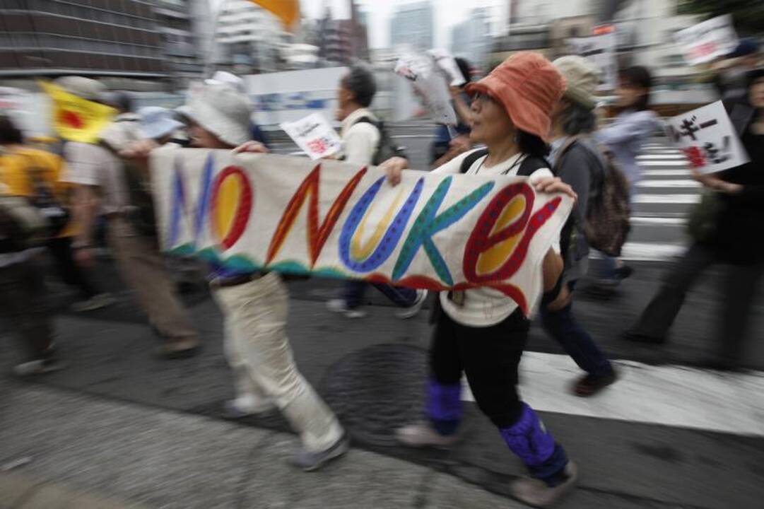 Japonijoje protestuojama prieš atominę energetiką