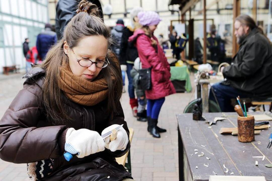 Atvelykis Klaipėdoje persipynė su amatų švente 