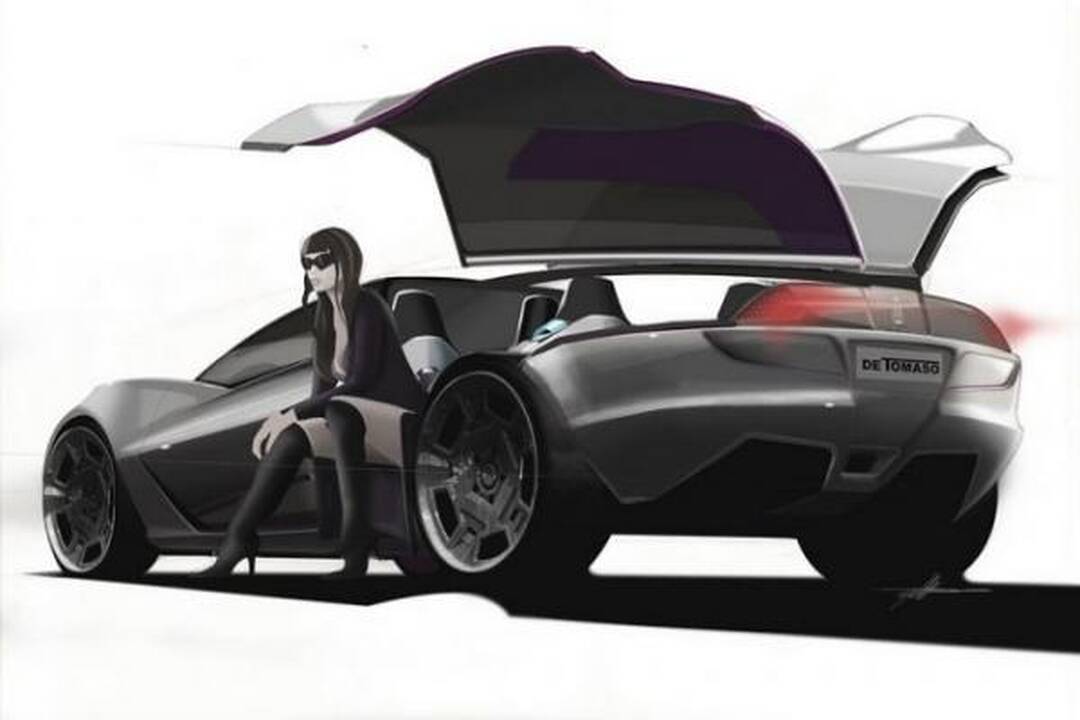 Superautomobilis "De Tomaso" grįžta?