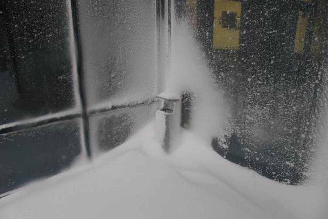 Klaipėdoje - pūga, eismo sąlygos sudėtingos