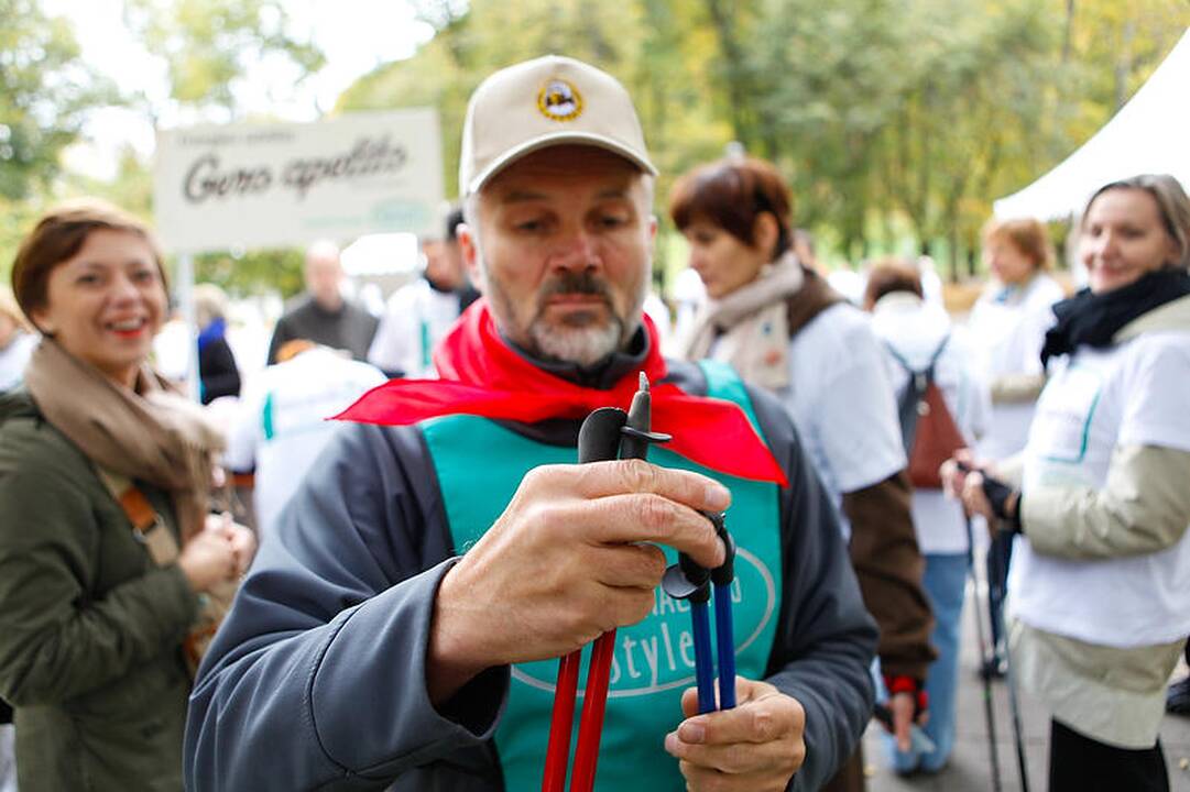Sostinės centre – šiaurietiško ėjimo pamokos