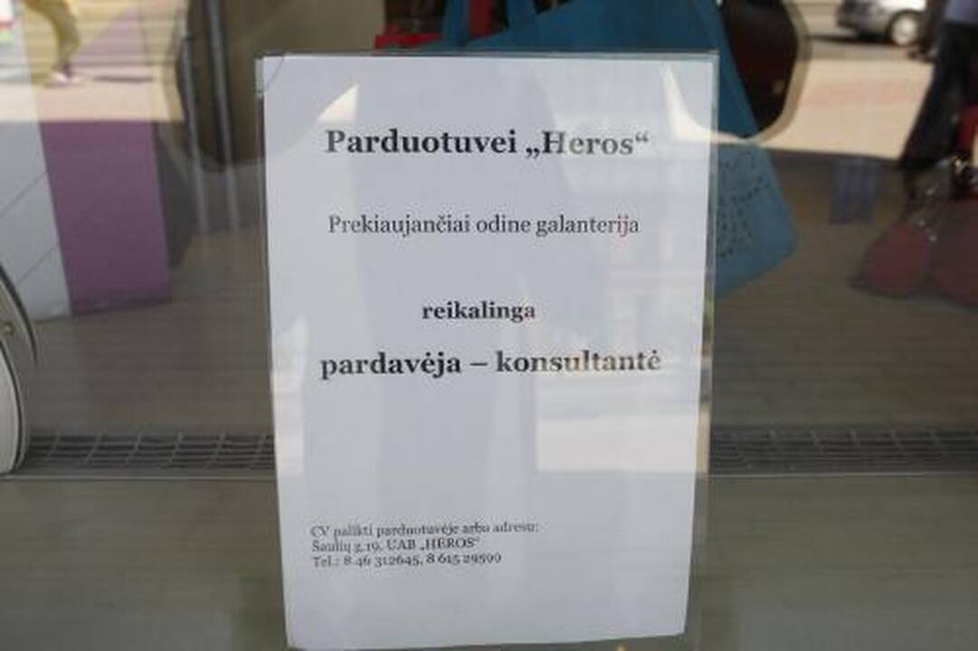 Geri pardavėjai – deficitas