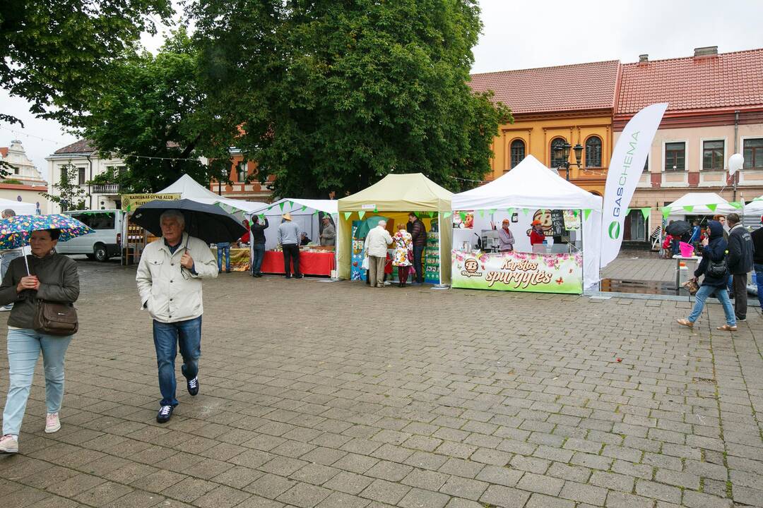 Maisto festivalis "Skanaus" lietingą šeštadienį