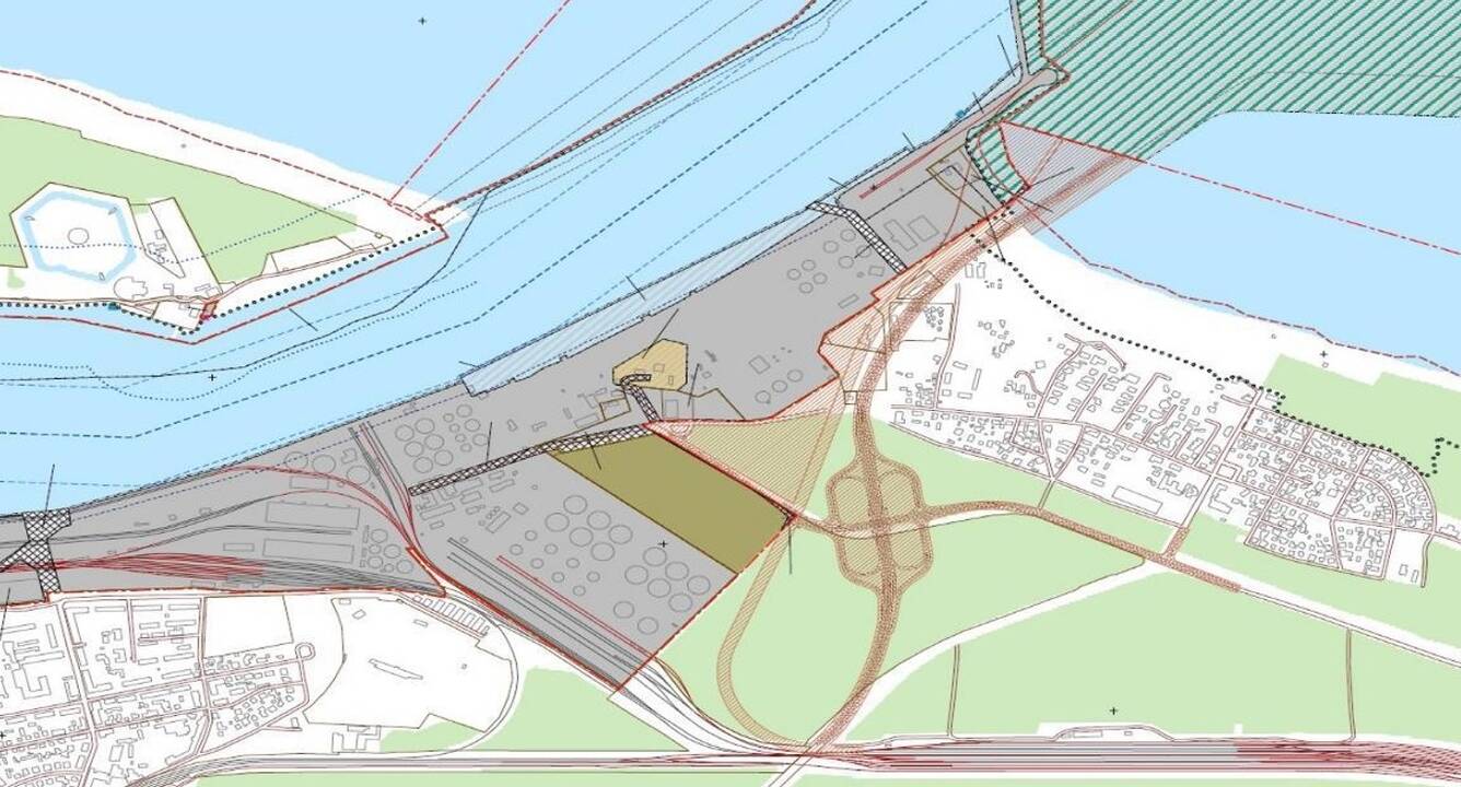 Vizija: galima išorinio uosto schema nuo Melnragės.
