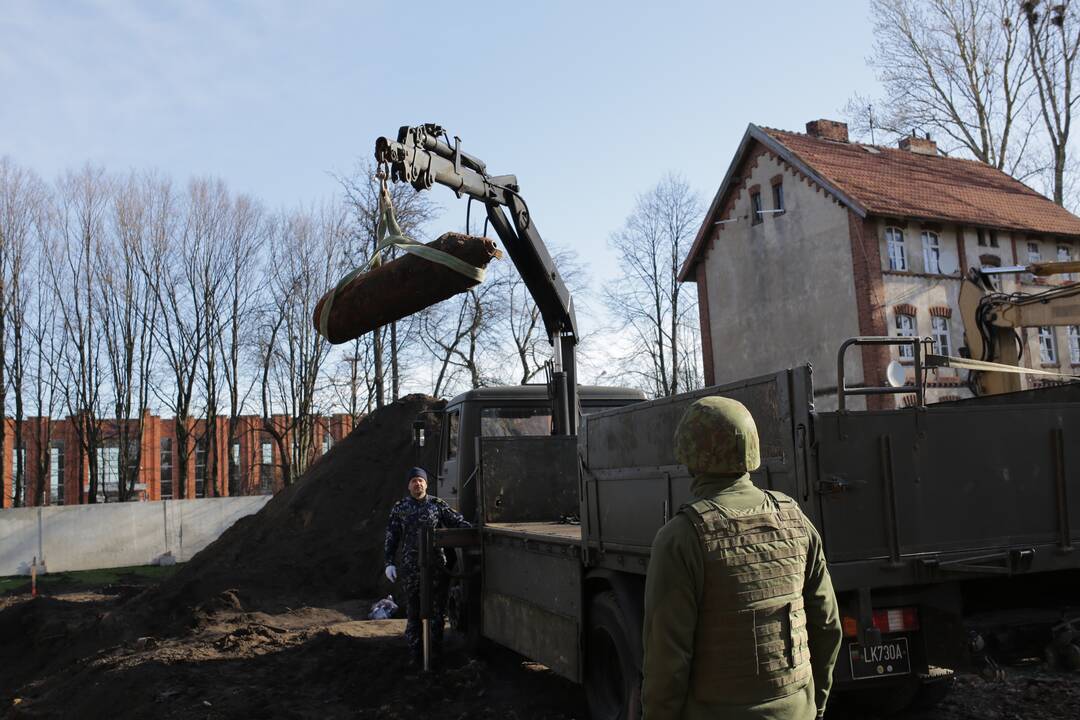 Klaipėdoje rasta milžiniška bomba