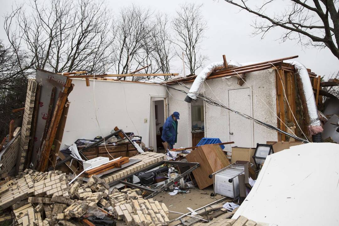 Teksaso valstijoje siautėjo tornadai