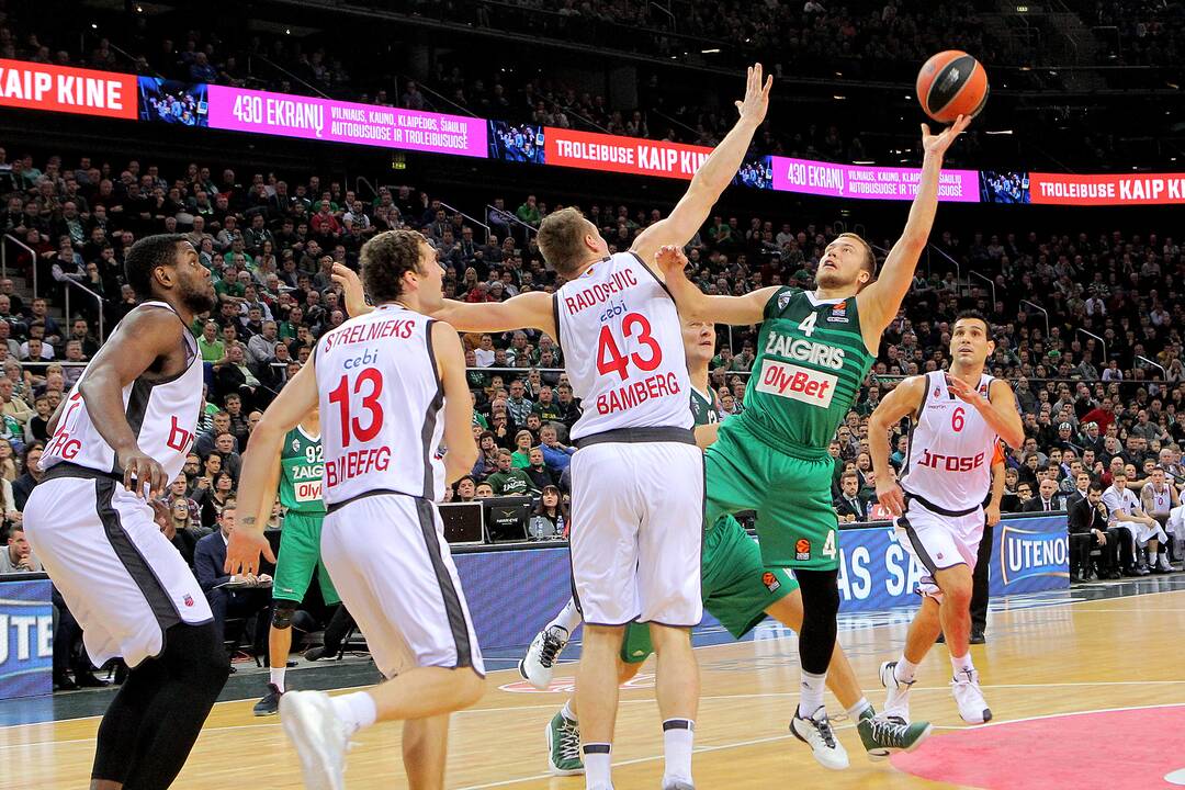 Eurolyga: „Žalgiris“ – „Brose Bamberg“ 86:72