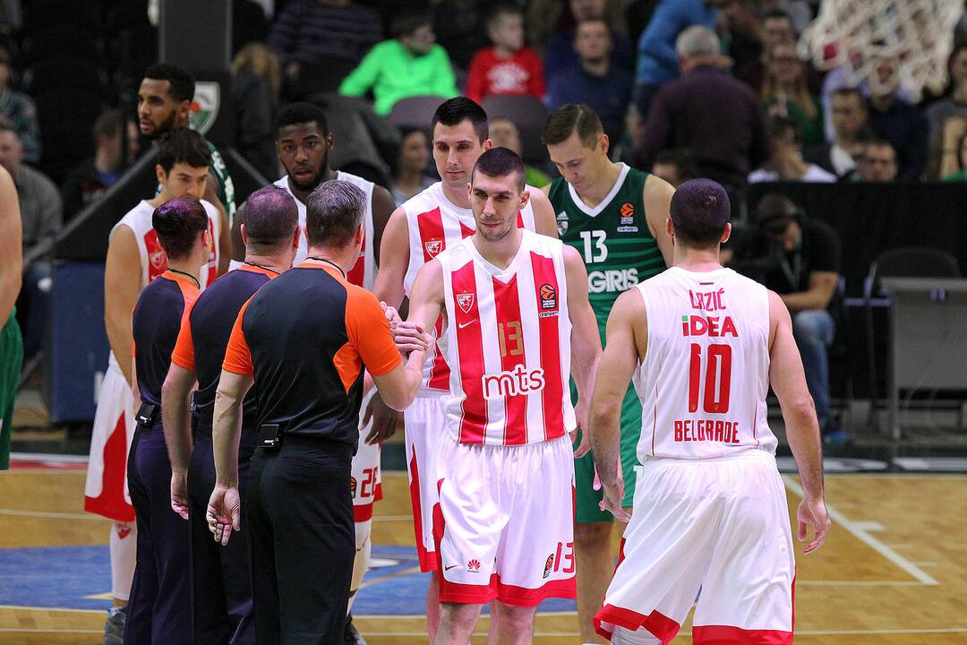 Eurolyga: „Žalgiris“ – „Crvena zvezda“ 78:76