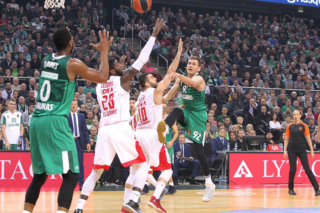 Eurolyga: „Žalgiris“ – „Crvena zvezda“ 78:76