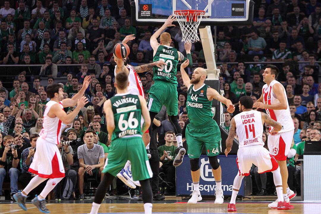 Eurolyga: „Žalgiris“ – „Crvena zvezda“ 78:76