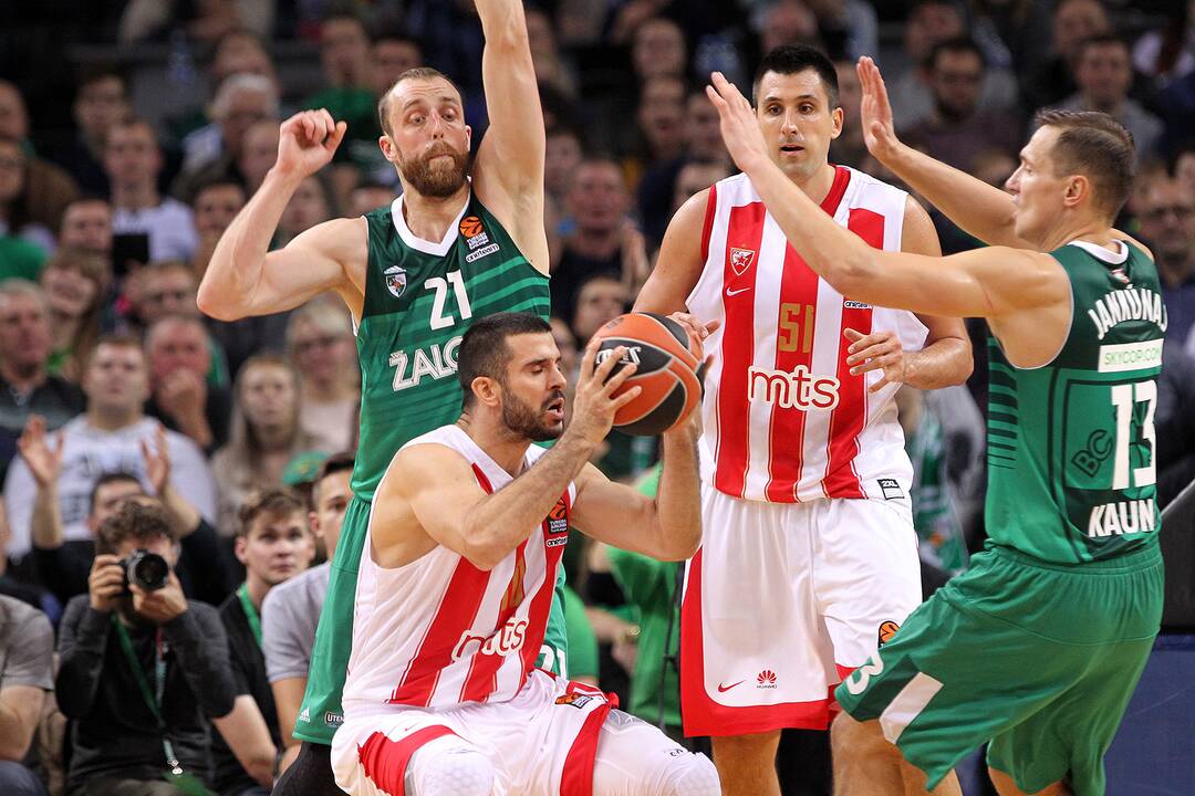 Eurolyga: „Žalgiris“ – „Crvena zvezda“ 78:76