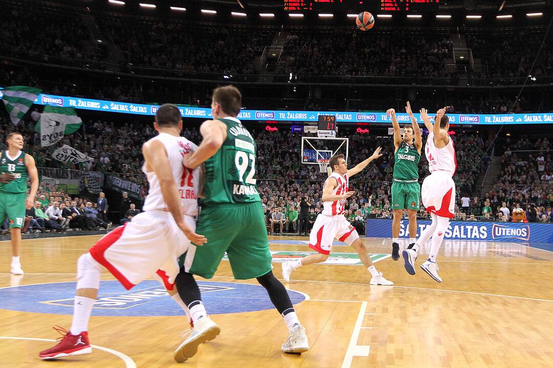 Eurolyga: „Žalgiris“ – „Crvena zvezda“ 78:76