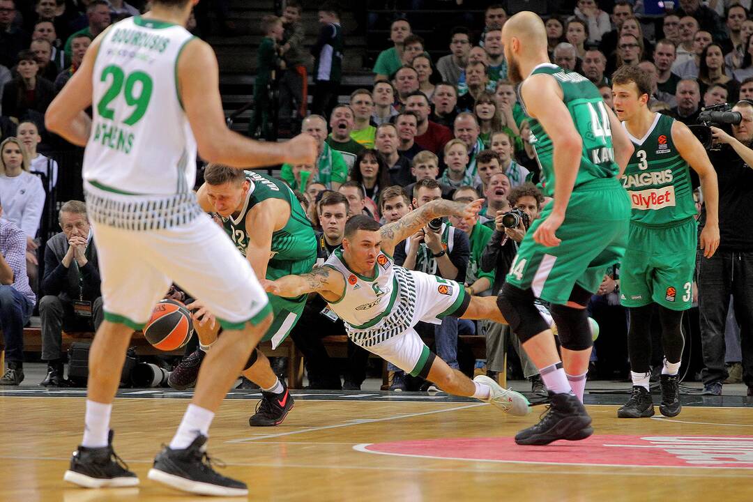Eurolyga: „Žalgiris“ – „Panathinaikos“ 64:58