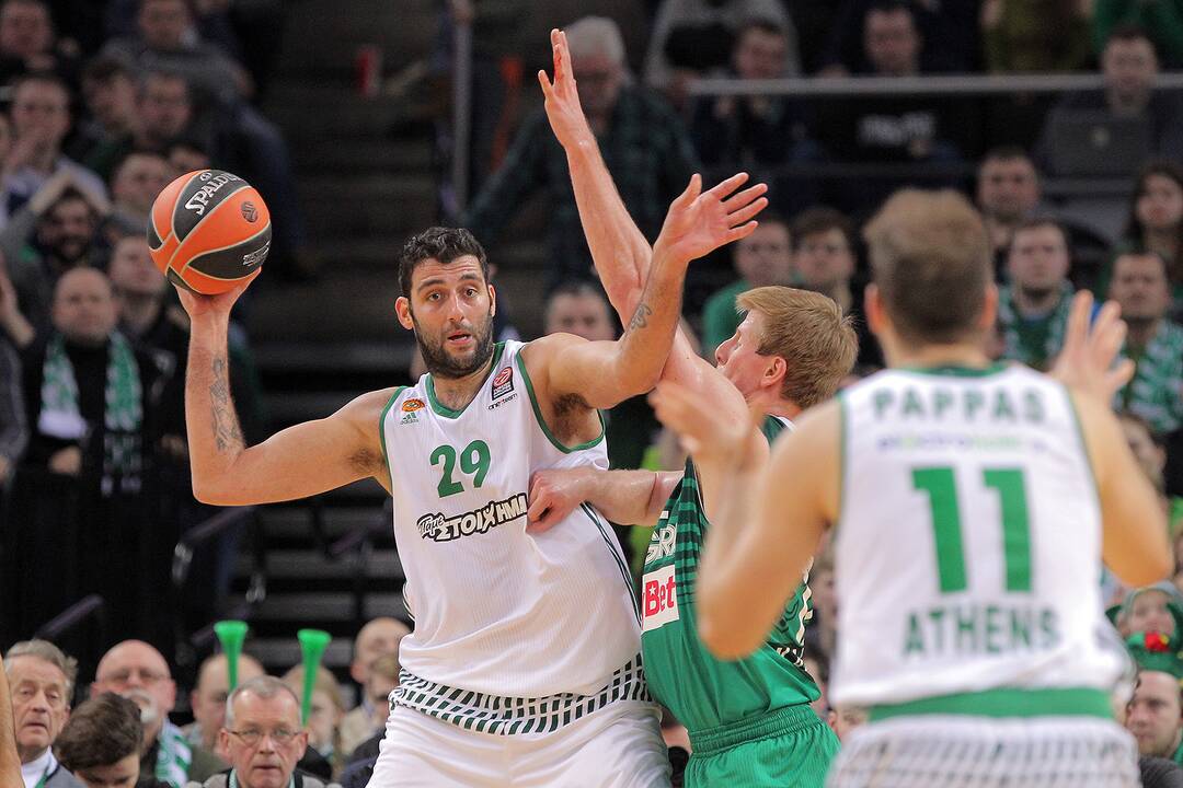 Eurolyga: „Žalgiris“ – „Panathinaikos“ 64:58