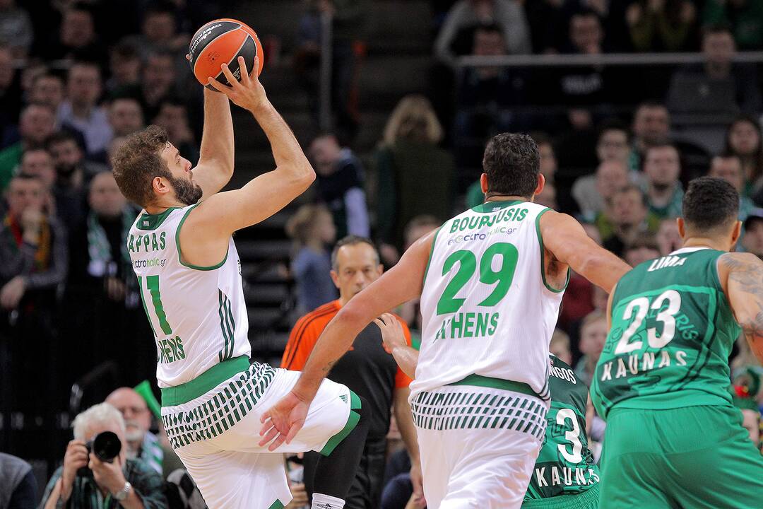 Eurolyga: „Žalgiris“ – „Panathinaikos“ 64:58
