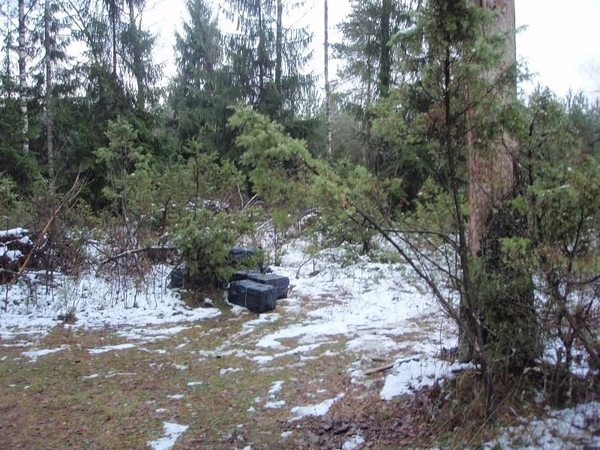 Miške aptikta cigarečių už 17 tūkst. eurų