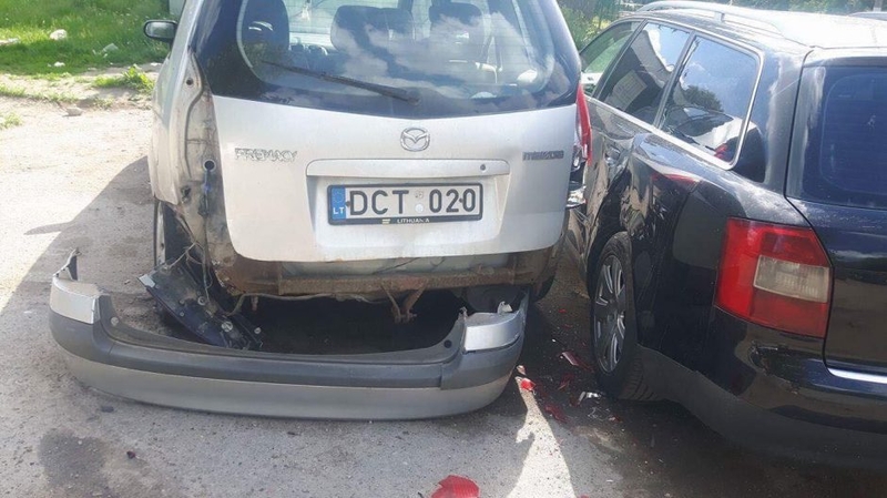 Padėkite surasti kaunietės mašiną apgadinusius kelių „erelius“