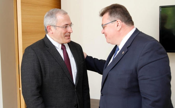 Linas Linkevičius ir Michailas Chodorkovskis