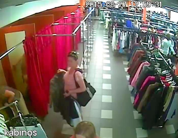Pareigūnai ieško įtariamosios vagyste