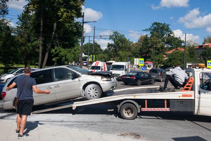 Ant Parodos kalno degė automobilis