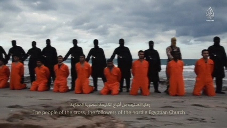 Egiptą įsiutino 21 Egipto krikščionio nukirsdinimas Libijoje
