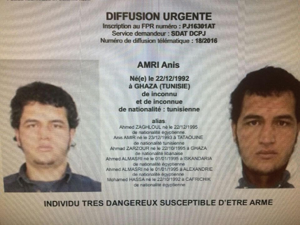 A. Amri – tunisietis, įtariamas išpuoliu Berlyne